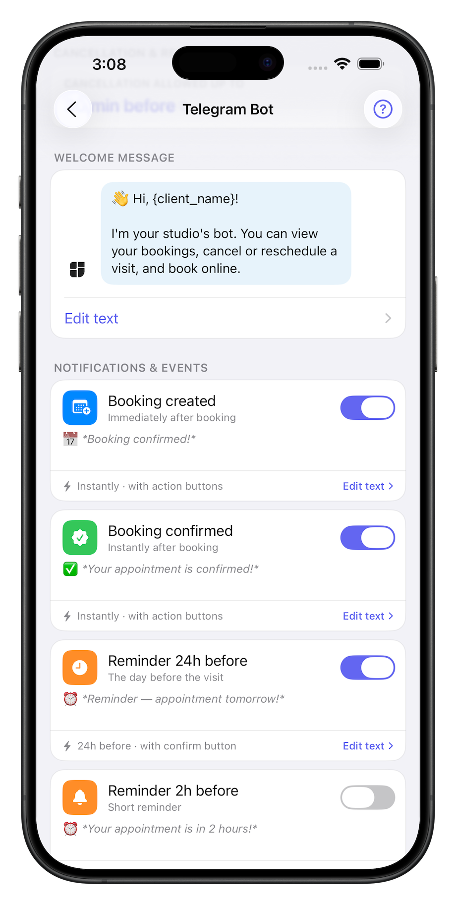 Soloist app screen